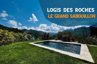 ⭐ Le Grand Sabouillon ⭐ Villa style loft ⭐ piscine privée ⭐ vue Mt Ventoux ⭐