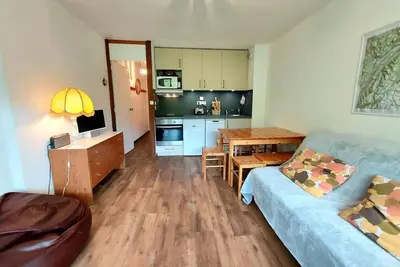 Image de 1er étage, vue montagne, balcon, casier à ski, 33m², La Plagne