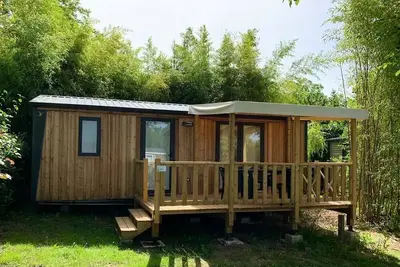 Image de Mobil-Home Premium Evo 29 m² (2ch-4pers) + Terrasse semi-couverte + Clim + Lv + Tv 4 personnes