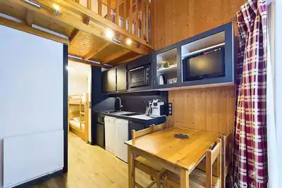 Image de Studio mezzanine style montagne Ă 80m des pistes