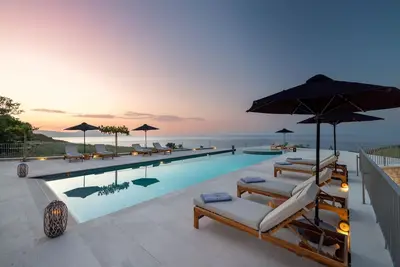 Solitude, sunsets and drenched in sea views with 120sqm pool and jacuzzi