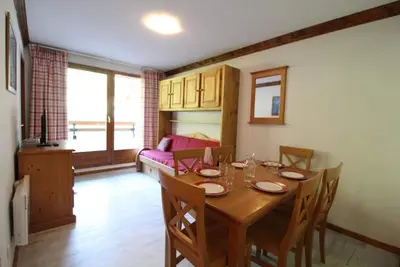 Image de Rez-de-chaussée, piscine, balcon, télévision, casier à ski, 36m², Val Cenis
