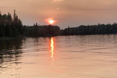 Image de Lakefront cabin at Candle Lake with boat slip