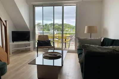 Image de Grand appartement duplex rénové avec goût à 100 m de la plage avec 2 chambres pour 4 personnes