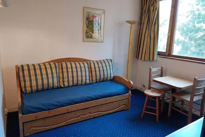 Image de 11er étage, vue forêt, télévision, 13m², Les Arcs