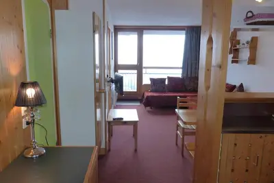 Image de 11er étage, vue vallée, balcon, télévision, 40m², Les Arcs
