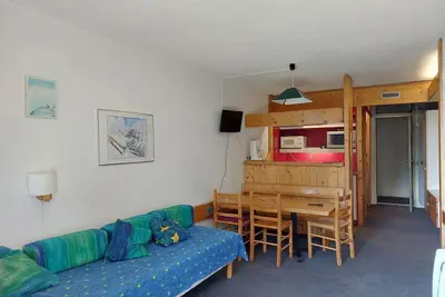 Image de 5ème étage, vue forêt, balcon, télévision, 40m², Les Arcs