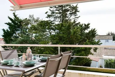 Image de Charmant duplex avec piscine proche de la plage de Tanchet