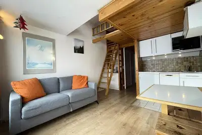 Image de Studio avec mezzanine pour 2 personnes avec balcon exposé Sud