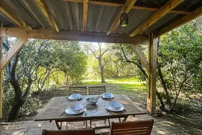 Image de Mini-villa de charme à 200m de la plage - 5 couchages, terrasse avec barbecue, parking privé