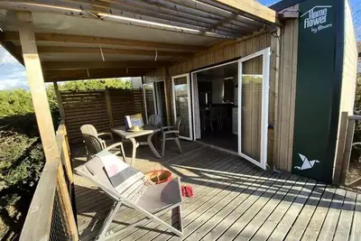 Image de Homeflower Premium 29m² (4p-2ch), Clim, Tv, Lv, lit 160, plancha, Nespresso, terrasse Xxl 4 personnes