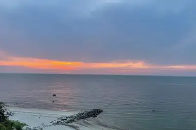 Bay views and Private beach