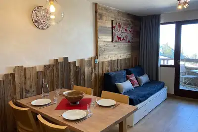 Image de Appartement rénové 2p 4 pers, balcon, départ skis aux pieds