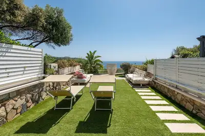 Image de Maison de vacances 'Villa Acquamarina' avec vue sur mer, jardin, terrasse et Wi-Fi.