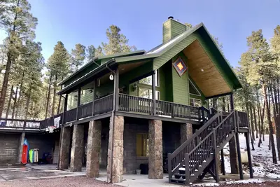 Gorgeous Forest Cabin with Hot Tub & Game Room