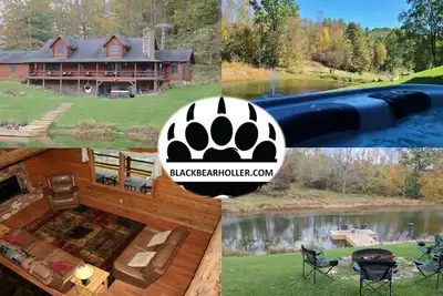 Image de Large Log Home, Private Hot Tub, Fishing On-Site, Hiking, Wildlife, Great Views!