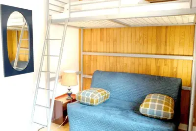 Image de 200m du centre station, 4ème étage, télévision, casier à ski, 16m², Tignes