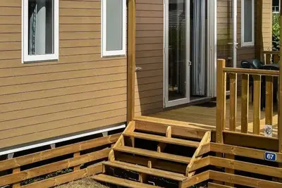 Image de Mobilheim Caélia Comfort 31m2 (3 Schlafzimmer) + überdachte Terrasse / Fußgängerzone 4 bis 6 Personen - 4 Pers. im Preis enthalten