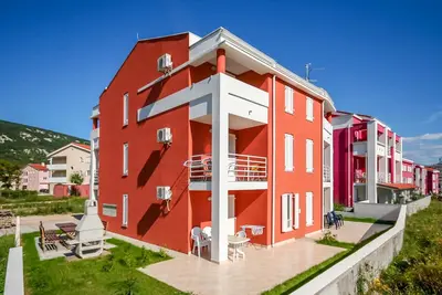 Image de Appartement de deux chambres avec le balcon Baska, Krk (A-19433-a)