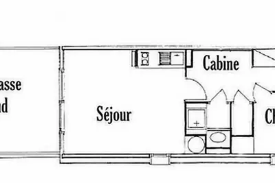 Image de 200m du centre station, Rez-de-chaussée, terrasse, télévision, casier à ski, 30m², Les Saisies