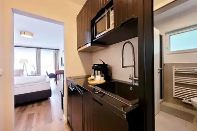 Image de Modern apartment near the beach, with terrace and garden view