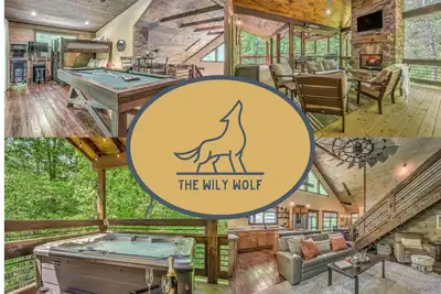 Image de Summer Cabin! Outdoor Fireplaces, Arcade Games, Pool Table & Hot Tub
