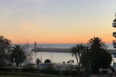 Image de Franck Pilatte, chic and air-conditioned 2-room apartment with terrace facing the Sea, Lighthouse, Palm Trees