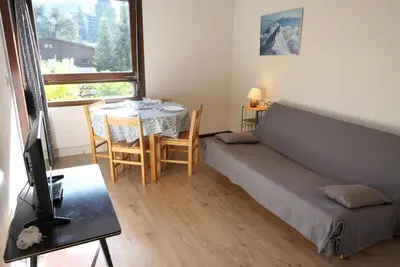 Image de 2ème étage, balcon, parking, télévision, 25m², Saint Gervais