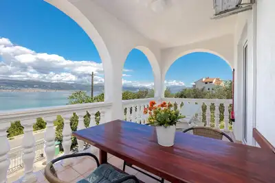 Image de Appartement d'une chambre prés de la plage Arbanija, Ciovo (A-19527-b)