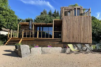 Image de « Lou Mas » Chalet en Aubrac avec vue magnifique sur la campagne Lozérienne