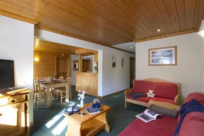 Image de 100m des commerces, 1er étage, balcon, télévision, 75m², Les 2 Alpes