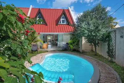 Image de Villa 3 Soleils-Pereybere-nord de l île-3 ch piscine privative  200m de la plage