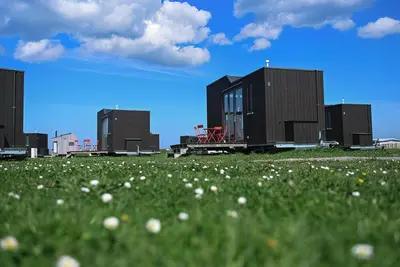 Image de Sustainable vacation in the Green Tiny House Nature 1 on the North Sea