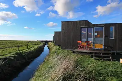 Image de Sustainable overnight experience in the Green Tiny House Nature on the North Sea