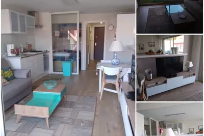 Image de Studio ensoleillé, contemporain, double cabine, 4 couchages, orienté ouest.