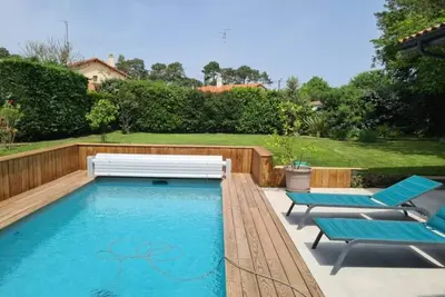 Image de Villa contemporaine avec piscine privée plage à pied - 8 personnes
