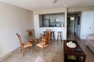 Sandy Beach within minutes from your private garden patio