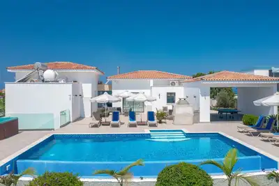 Astounding Cyprus Villa | Aretousa Retreat | 6 Bedrooms | Private Balcony & Pool View | Paphos