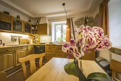 Image de Vacation apartment, 100sqm, 2 bedrooms, fireplace, terrace, sauna and garden