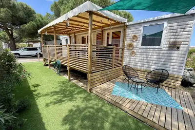 Image de Mobil-home tout beau tout neuf, camping 4*, plage à pied!