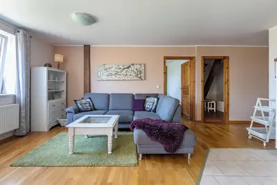Image de Appartement de vacances \"Denkerhof Deichblick\" avec balcon, jardin partagé et Wi-Fi