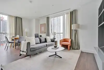 Image de Bright Canary Wharf 2br w/ Balcony, short walk to Wharf, by Blueground