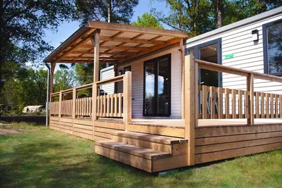 Image de Beau chalet avec air conditionné, sur le Drents-Friese Wold