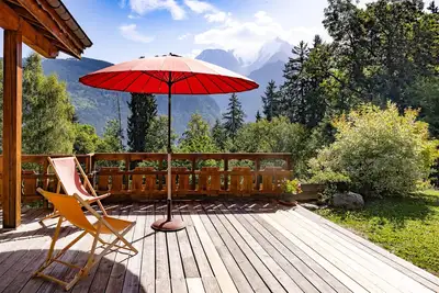 Image de Très beau chalet, avec vue Mont-Blanc, vue sur les montagnes, sauna privé & Wi-Fi