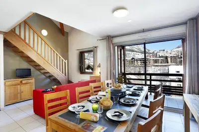 Image de Wifi, 300m du centre station, remise en forme, sauna, hammam, terrasse, balcon, casier à ski, 27m²