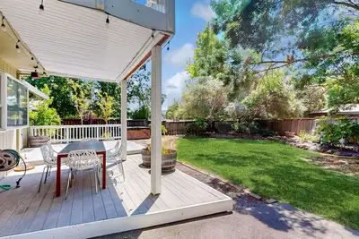 Image de Corner-Lot Beauty | Gourmet Kitchen | Fenced Yard with Private Hot Tub