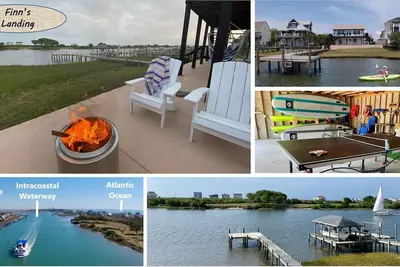 Image de Waterfront Home w\/ Dock, Kayaks, Firepit, & Game Room. Near North Topsail Beach!