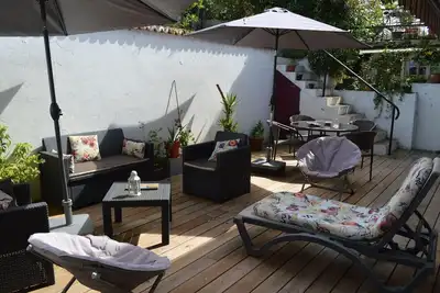 Image de Maison, jardin, patio, parking à 1. 2km de la plage