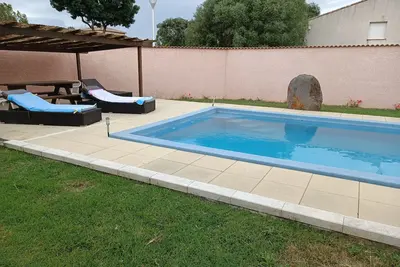 Image de F2 indépendant au rez de chaussée de notre villa que nous habitons a l'année.