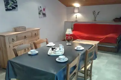 Image de 1er étage, vue montagne, parking, télévision, casier à ski, 42m², Le Grand Bornand